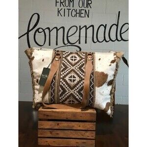 Myra Bag Elisa Cowhide Rug Weekender Overnight Bag Women | Cowhide Duffle